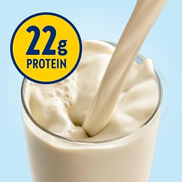 Glucerna Hunger Smart Diabetes Care Powder, Classic Vanilla, Diabetic Snack Replacement to Support Blood Sugar Management, 22g Protein, 130 Calories, 22.3 Oz, 2 Pack