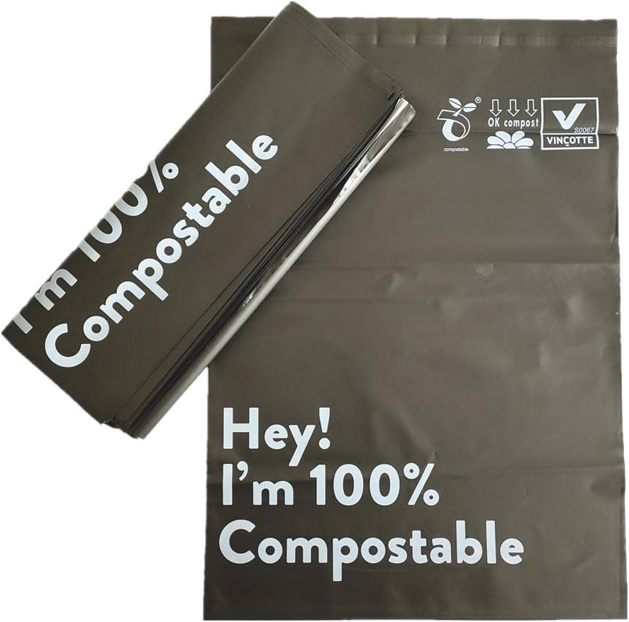 EcoKent 12''x 15.5''Eco Friendly Packaging Envelopes 50 Pack Poly