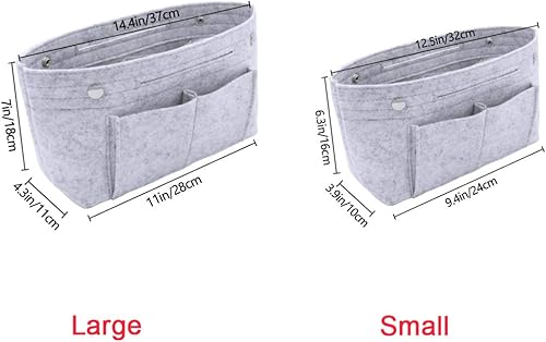 Vista 6 de VANCORE Organizador de bolso de fieltro para bolso de viaje