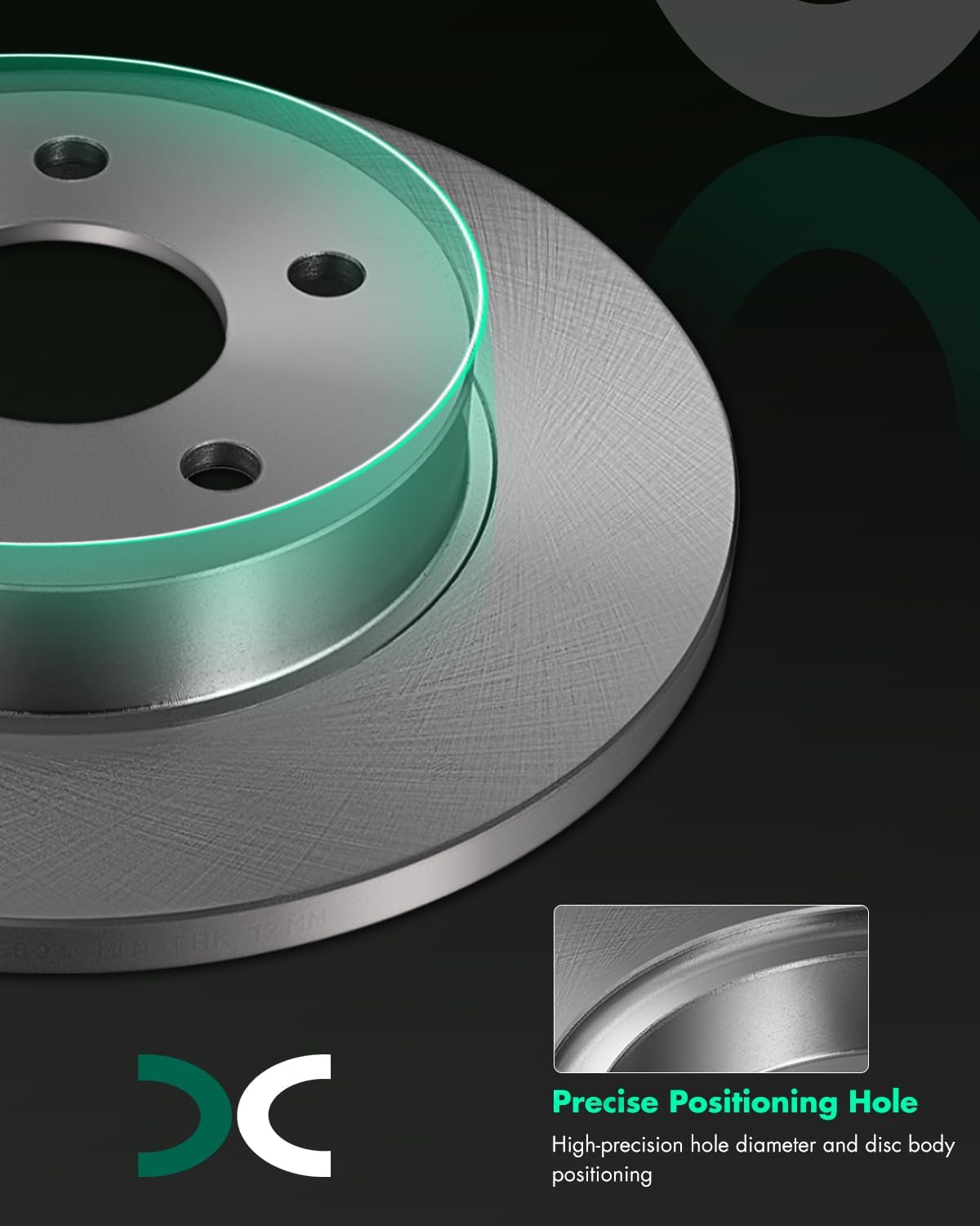 Brake Rotor and Pad, SCITOO Rear Brakes Rotors and Ceramic Brake Pads fit for Chevy Cobalt,HHR,for Malibu,07-09 for Pontiac G5,05-10 for Pontiac G6,07-09 for Saturn Aura,04-07 for Saturn Ion