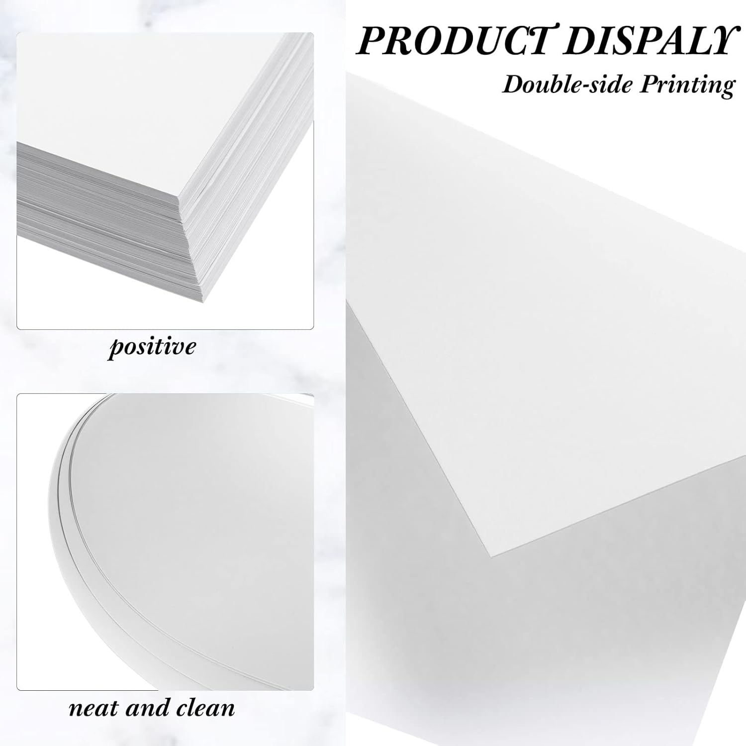 Fainne 150 Sheets White Pastel Cardstock, 8.5 x 11 Inch White Pastel Paper, 250 Gsm Card Stock Paper for Crafts, Coloring, Announcements, Printing at School, Office