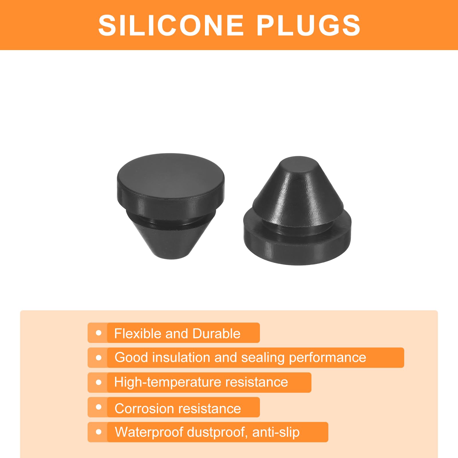QUARKZMAN 25 stuks siliconen stops, ronde rubberen stoppen voor boring