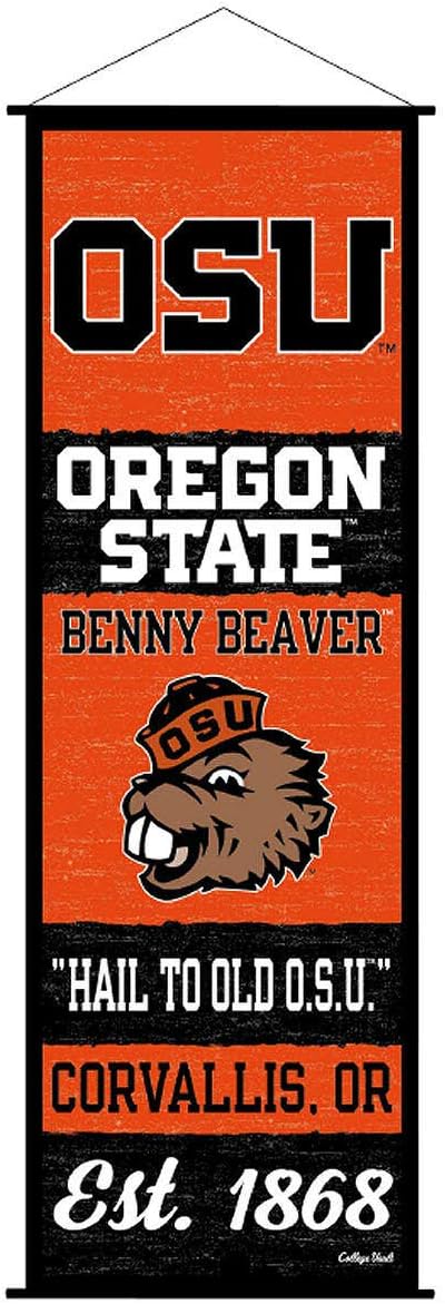 Oregon State Beavers Banner and Scroll Sign
