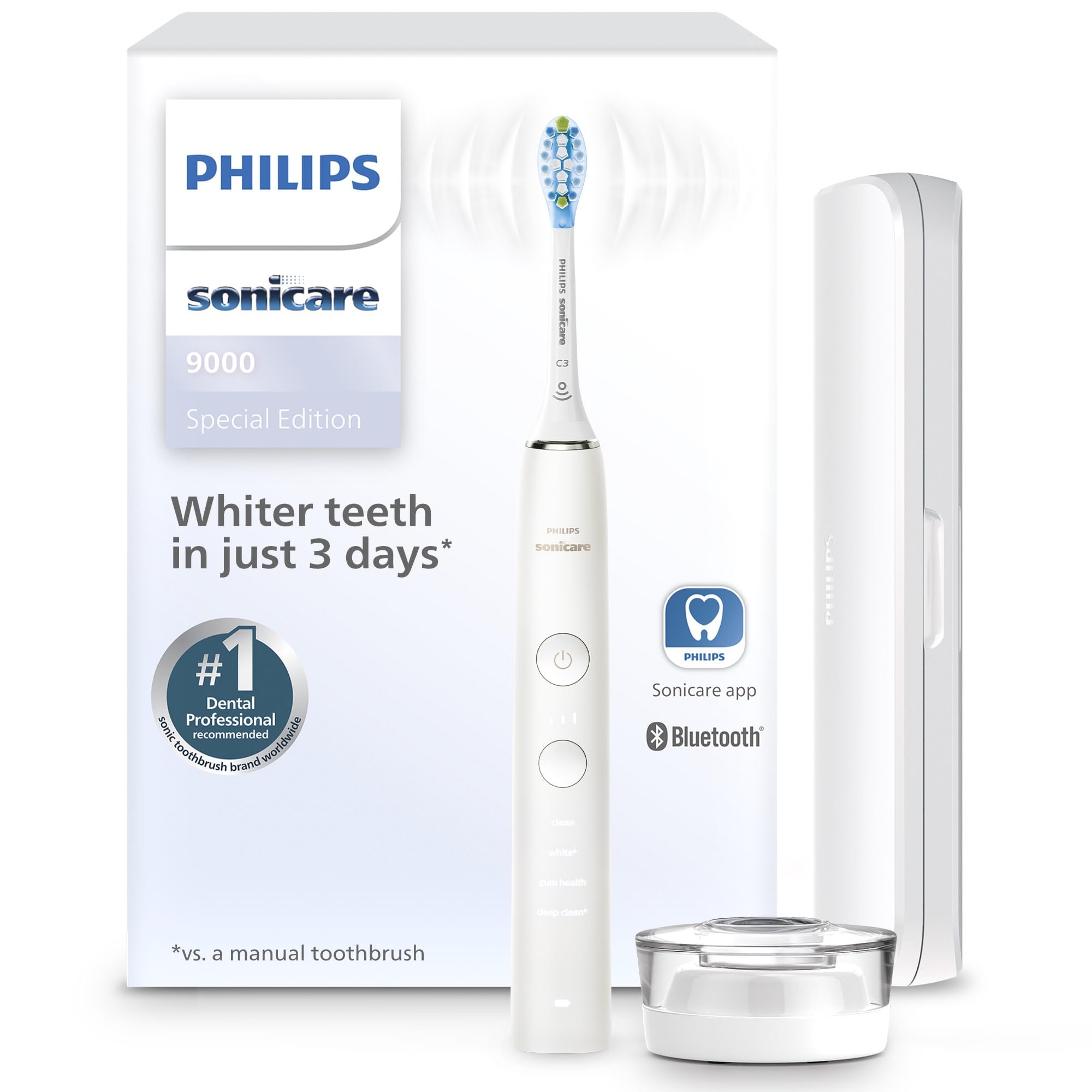 電動歯ブラシ PHILIPS Sonicare 9000 DiamondClean Philips Sonicare Diamondclean 9000 Rechargeable Toothbrush