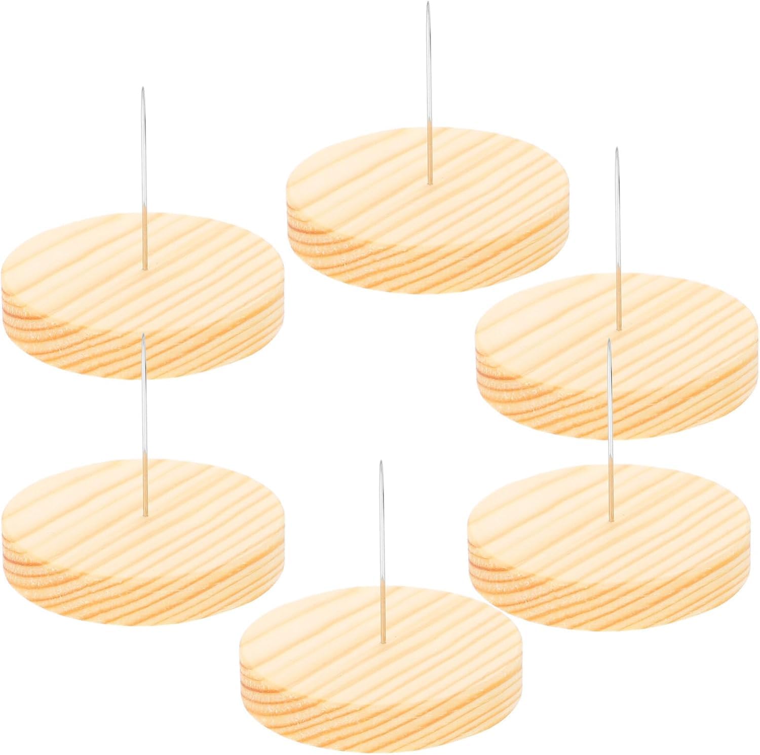 Niltracy Multicolor 6Pcs Doll Display Stands Crochet Doll Stands Wooden Knitted Doll Display Stands Single Steel Doll Holder Felting Doll Display Wooden Rack Base For Action Figures Dolls Showcase Support Bracket