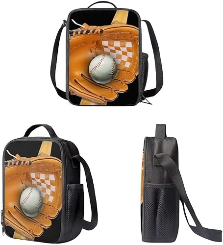 Miniatura 4 de AmzPrint Mochila ligera de 17 pulgadas para la escuela, mochila kawaii, mochila escolar para niñas, color rosa, Pelota de béisbol, Tamaño único