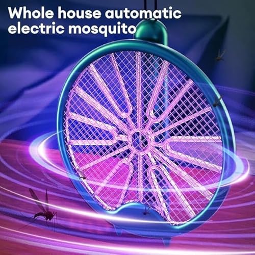 Raqueta Armadilha Elétrica Dobrável Mata Mosquitos Três em Um Recarregavel Pratica Tomada