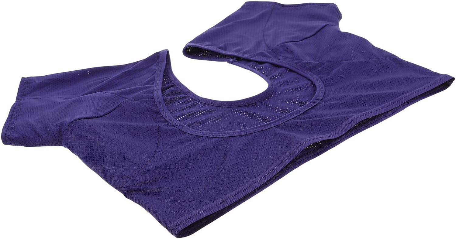 Totority Sweat Absorbing Underarm Vest for Women Breathable Mesh Quick-drying Tank Top with Armpit Sweat Pads Undershirt for Gym Yoga Running and Outdoor Sports