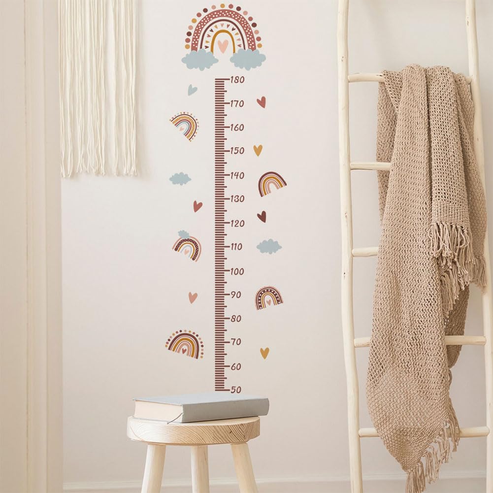 Medidor Niños Pared Vinilos,Tabla de Altura para Niños,Medidor Altura Niños Adhesivos,Tabla de Estatura para Niños,Tabla de Crecimiento Infantil,Gráficos de Crecimiento Altura