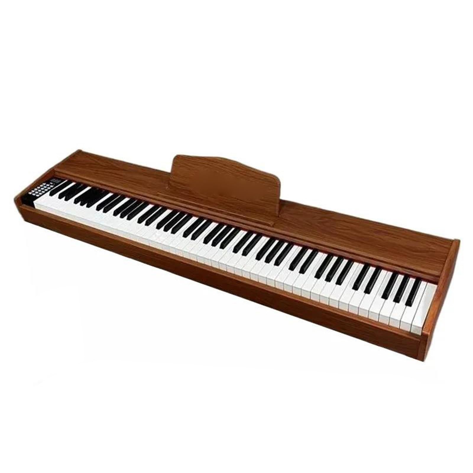 Profesjonalne Pianino Elektroniczne 88 Klawiszowe Pianino Cyfrowe Organy Elektroniczne Profesjonalna Klawiatura O Dużej Wytrzymałości Łatwa Do Grania(Brown)