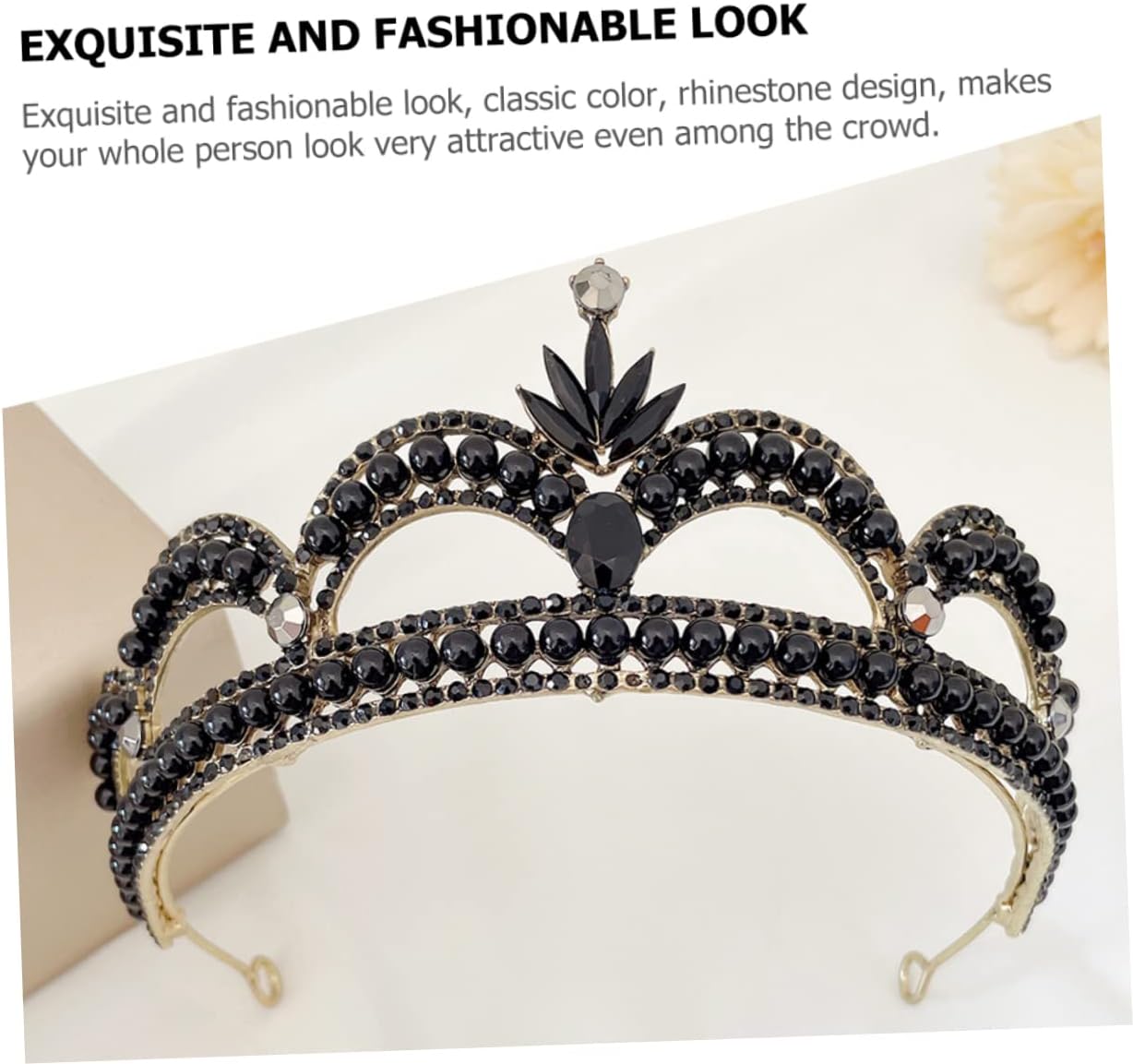 Bridal Rhinestone Crown Hair Accessory for Women Elegant Tiara for Wedding Hair Accessories for Design Lightweight and Comfortable for Photoshoots