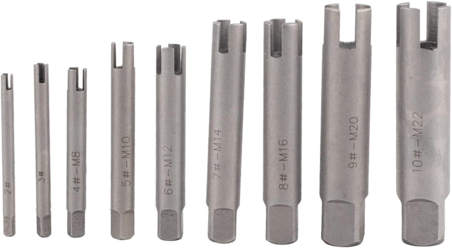 Screw Extractor, 6 PCs Stripped Screw Tap Extractor Set High Speed