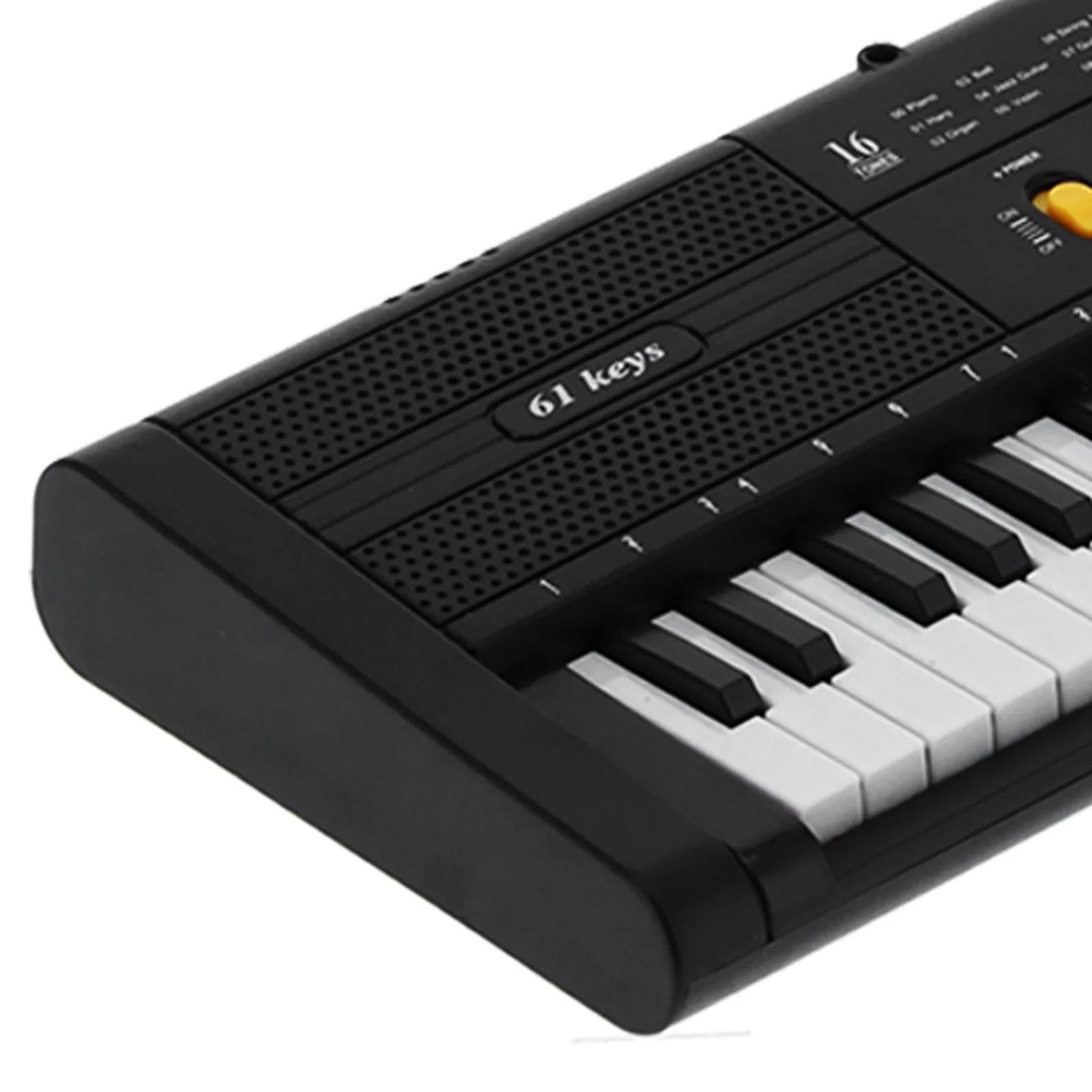 Pianino Elektroniczne 61 Klawiszowe Pianino Elektroniczne Wielofunkcyjne Z Kablem USB I Mikrofonem Instrument Klawiszowy