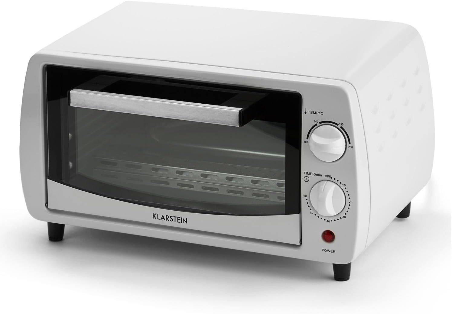 KLARSTEIN Minibreak Mini Forno fornetto Elettrico Multifunzionale  salvaspazio (36 x 20 x 32 cm, 11 Litri, 800 Watt, 250°C, Timer Fino a 60  min) Bianco : Amazon.it: Casa e cucina