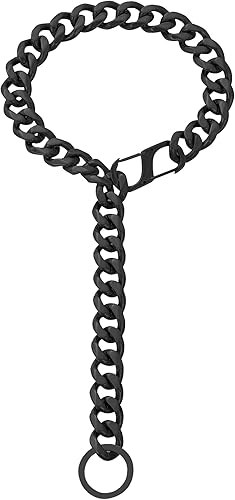 Miniatura 7 de Collar de titanio ajustable de acero inoxidable de 0748in chapado en oro para perro collar de entrenamiento para caminar de metal a prueba de