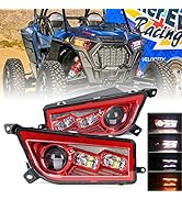 COWONE RZR LED Headlights ATV LED Headlamps with Turn Signals and DRL Compatible with Polaris Gen...