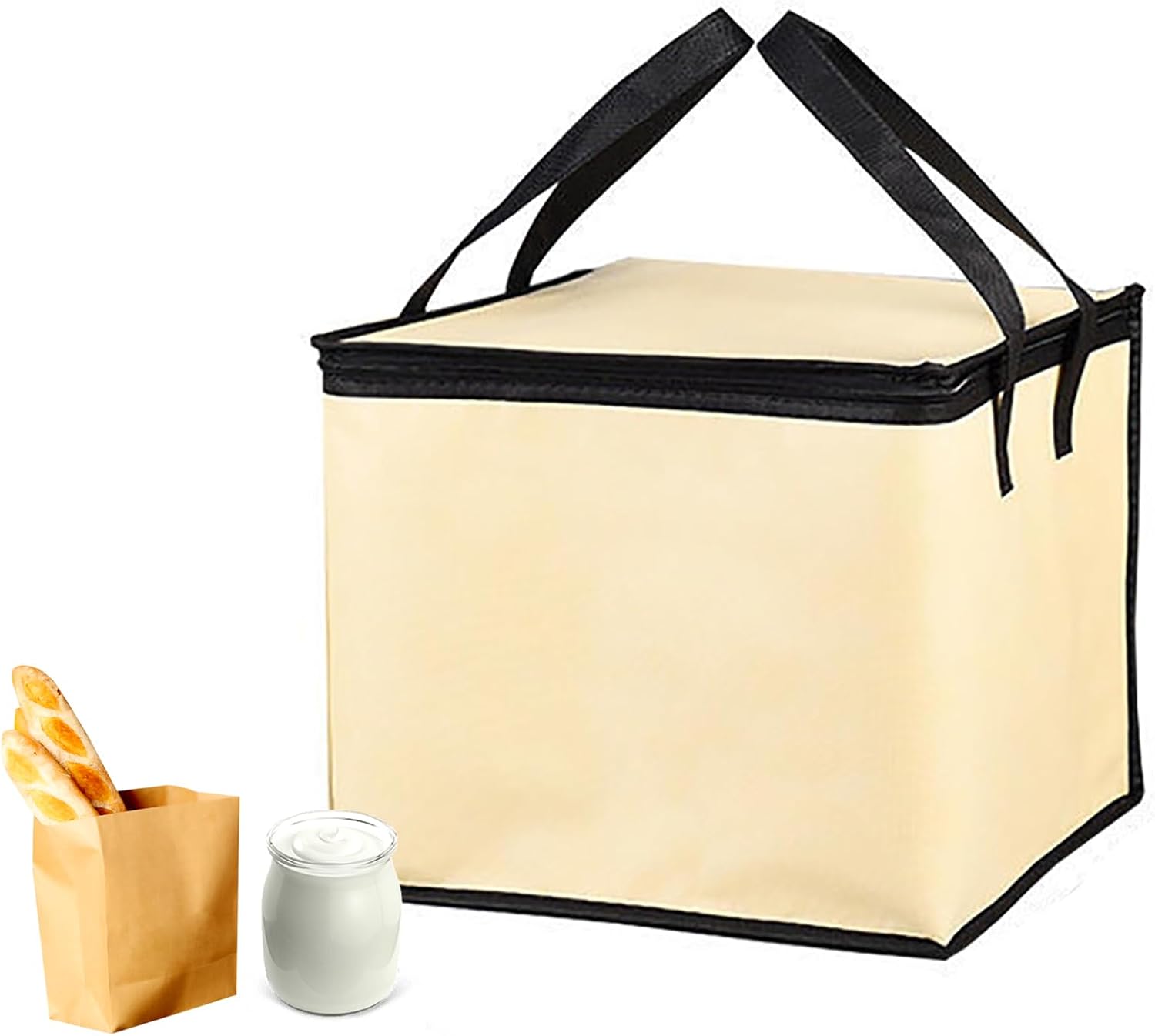 Dough Proofer with Heater, Fermentation Box Bag with Handle, 3 Gear Temp Adjustment & Reusable, Sour Dough Starter Jar Proofing Box, for Making Bread Yogurt Natto 35L