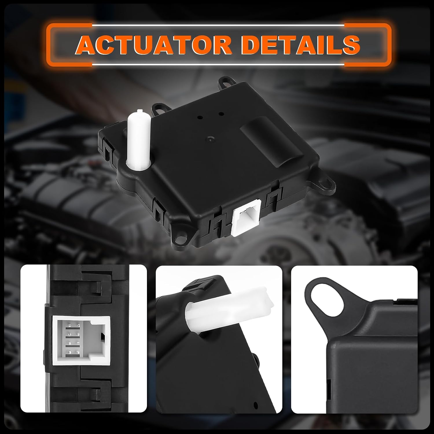 604-205 HVAC Heater Blend Door Actuator Compatible with Ford F-150 1997-2003, Expedition 1997-2002, F-250 1997-2000, F-150 Heritage 2004, Lobo & Lincoln Navigator 1999-2002