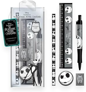Pyramid International Genuine Disney Nightmare Before Christmas Spooky Stationery Set Pen Eraser Ruler