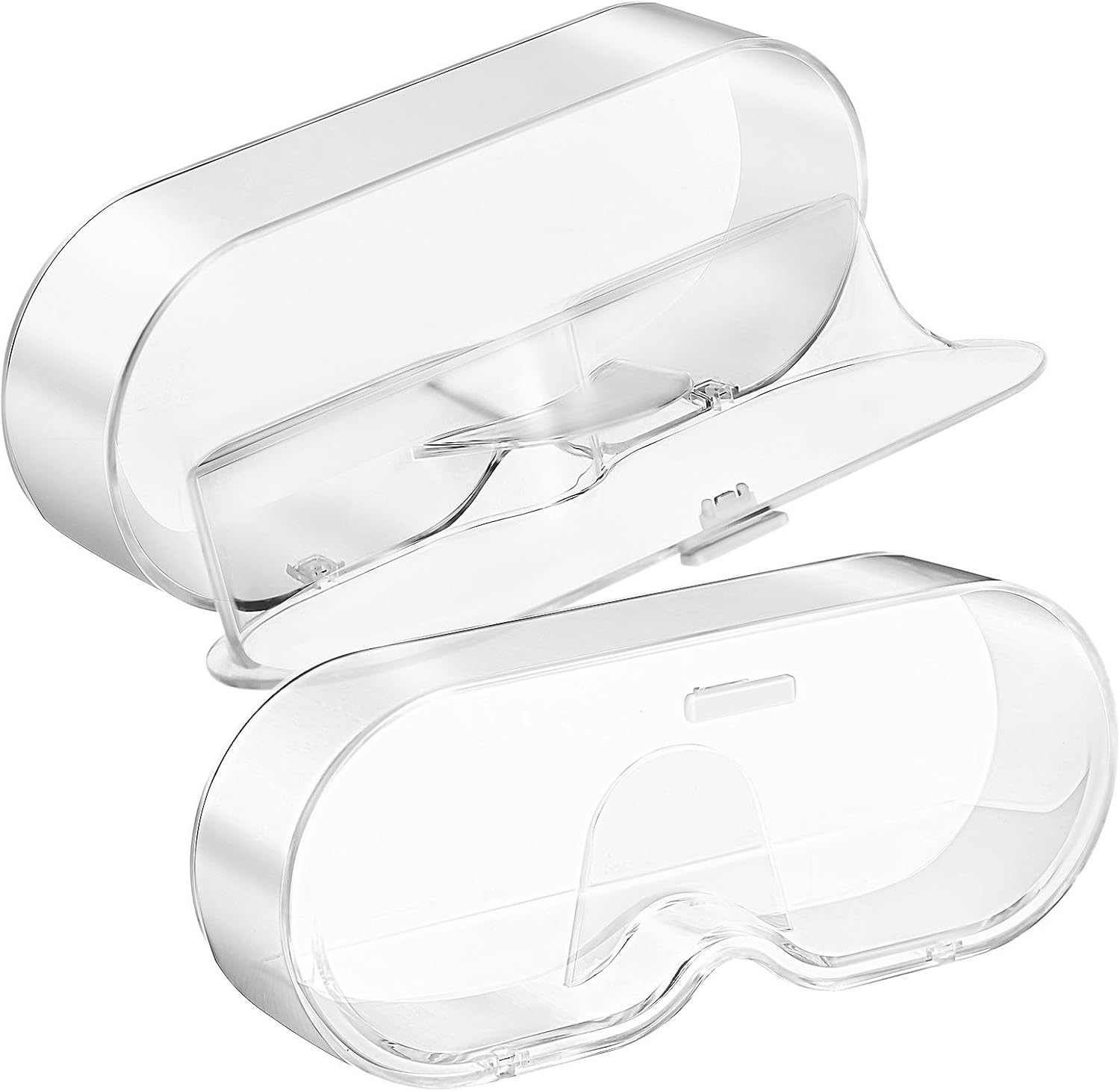 BESPORTBLE 2 Pcs Portable Eyeglass Organizer Storage Box with Dividers, Sturdy Ps Material Sunglasses Case and Adults, Versatile Travel and Home Use Glasses Storage Solution