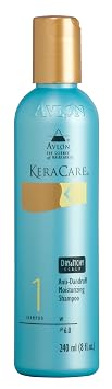 شامبو KeraCare المرطب، 8 أونصة - خالي من الكبريتات، يخفف من ظروف فروة الرأس الجافة والحكة، يزيل الرقائق، حجم السائل 240 مل