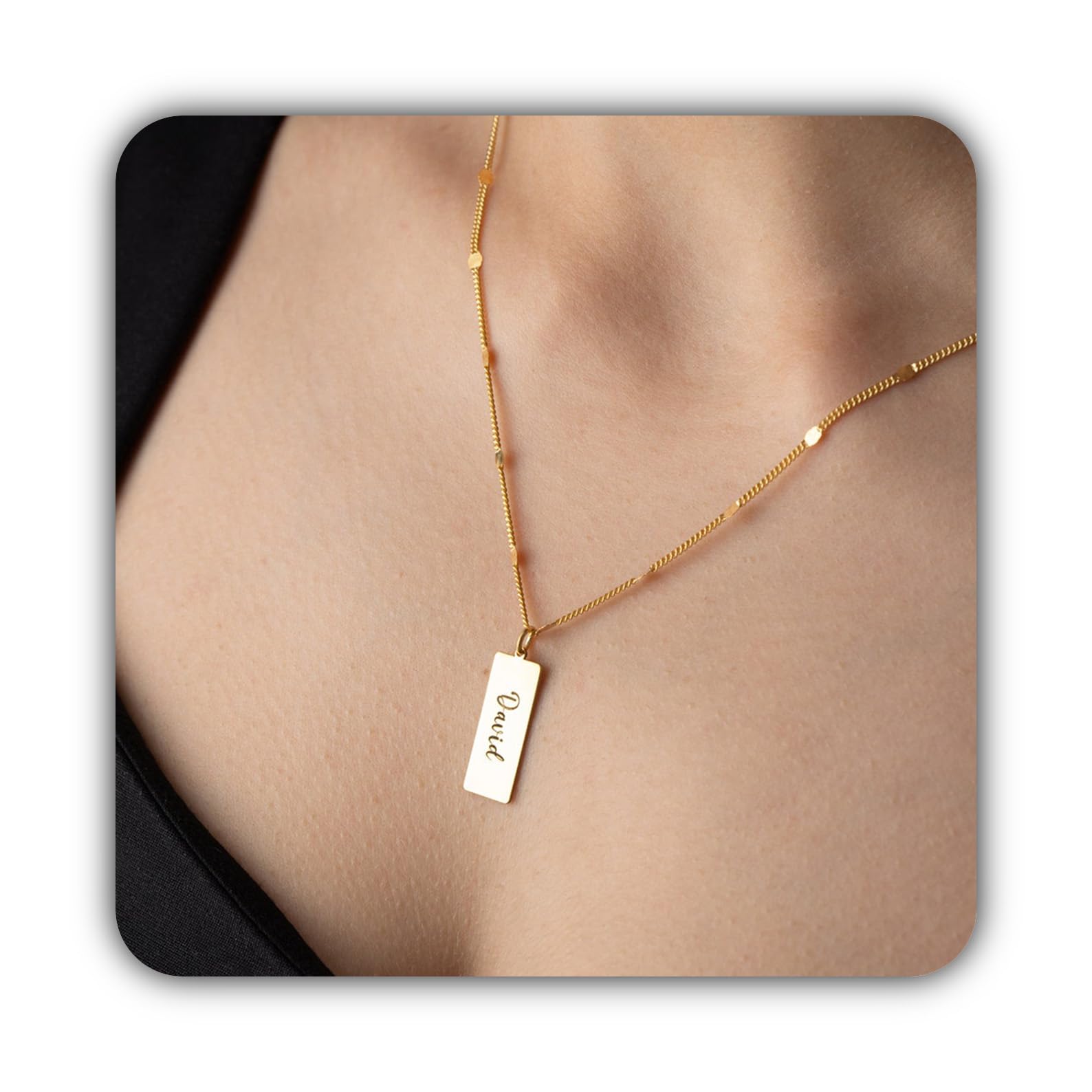 Personalizado barra collar personalizado coordenadas fecha Latitude Longitude con coordenadas Día de la Madre Navidad aniversario cumpleaños