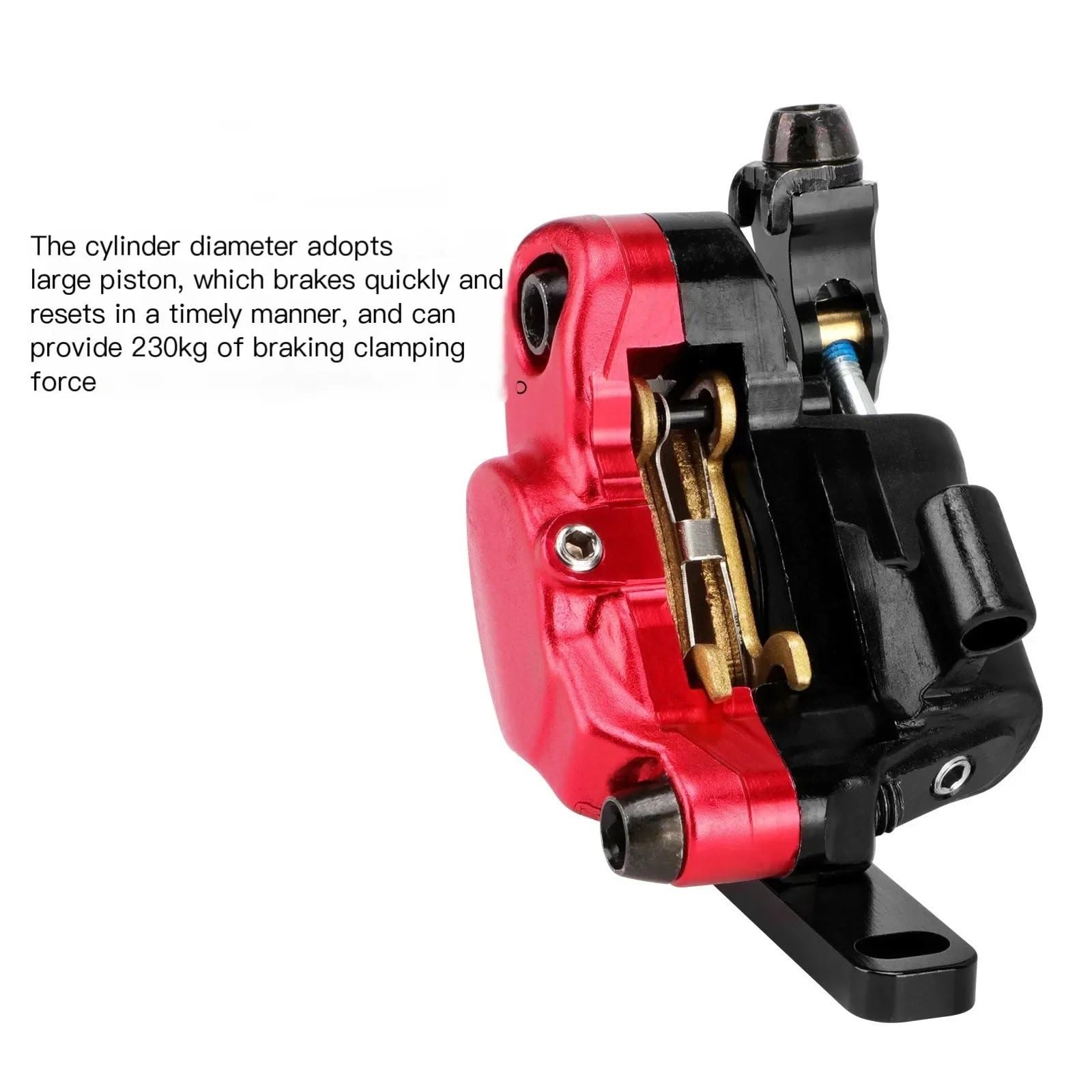 Pinza Freno Bicicleta Carretera 160 mm Cable Freno Disco hidráulico Aceite Cilindro Grande Que Tira los pistones Unibody 2 Freno Kit de Freno de Rodillo Trasero Freno de Tambor