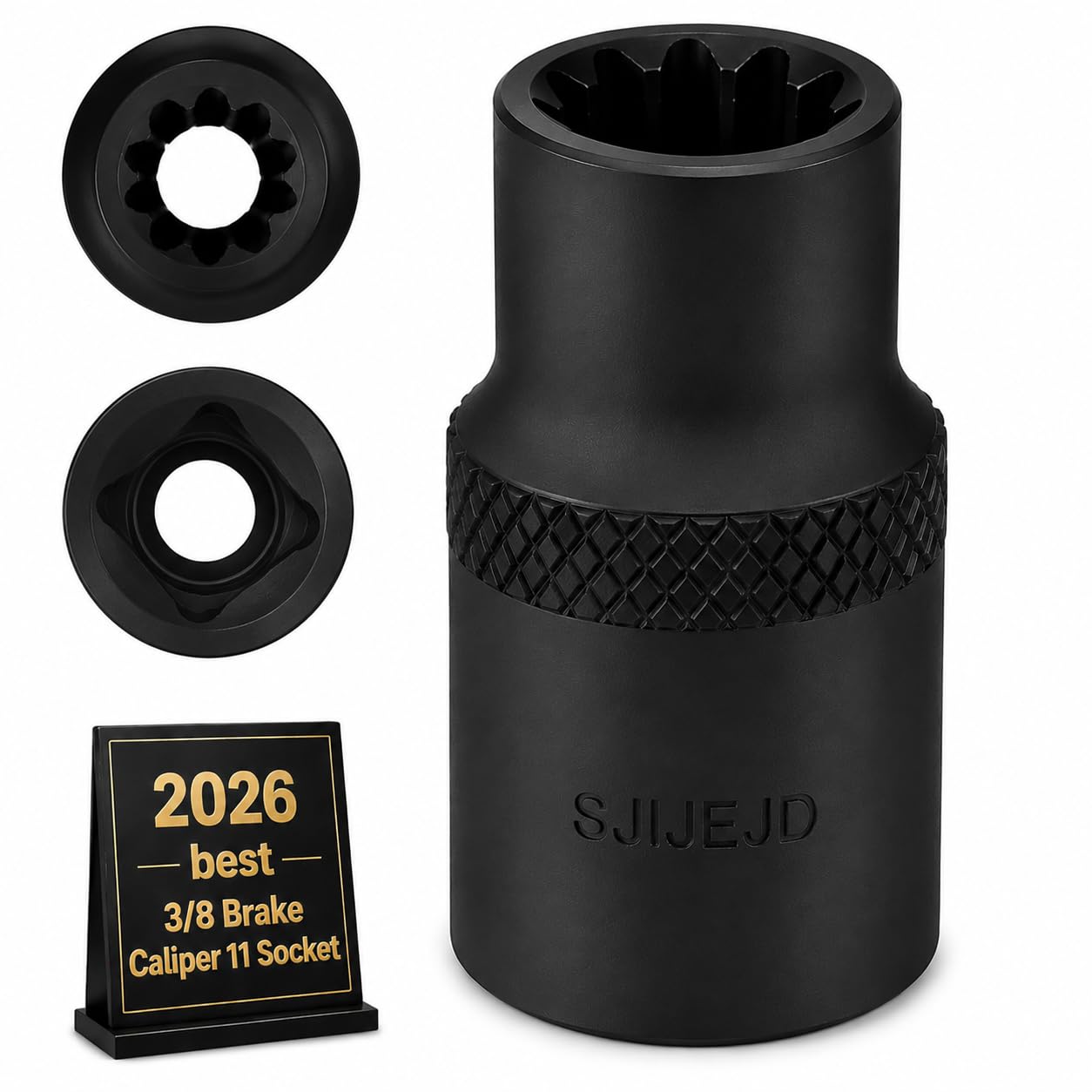 3/8 Brake Caliper 11 Point Socket Truck Brake Caliper Socket Slack Adjuster Tools 3/8 Drive Replacement for European Trucks Compatible with Bendix Adb 22x Adb 225 Sn6 Sn7 Sk7 Air Disc Calipers(2)