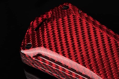 Miniatura 5 de SANRILY Funda de fibra de carbono premium para llavero Audi Q7 2021 2020 Q8 E-Tron A8 A6 A7 protección completa sin llave con llavero de cuerda