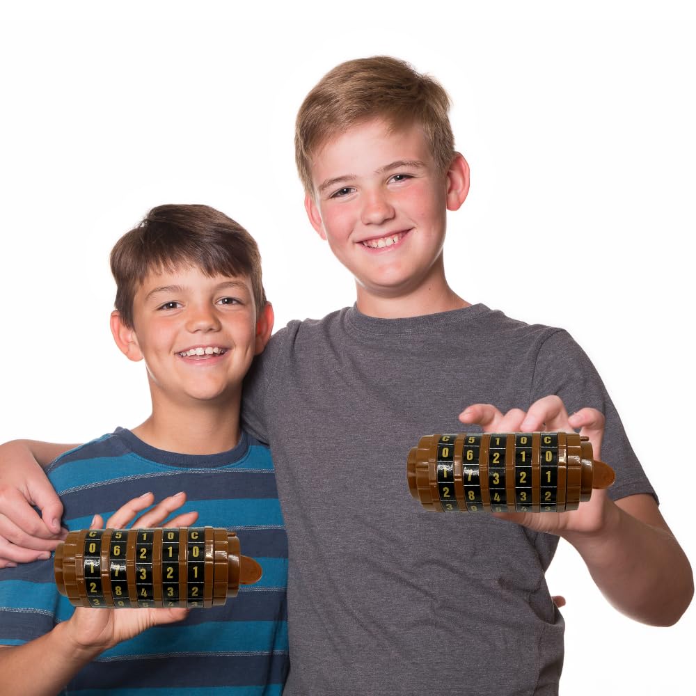 Cryptex Da Vinci Puzzle Box – Lucchetto a combinazione segreta, Puzzle Logica e Mistero, Puzzle Stem Educativo con Monete, Gioco di Ingegneria per Bambini e Adulti