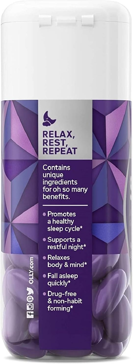 OLLY Ultra Strength Sleep Softgels, 10 mg Melatonin, Supports Deep Restful Sleep, Magnesium, L-Theanine, Chamomile, Lemon Balm, Nighttime Sleep Aid, Non Habit-Forming - 60 Count (Packaging May Vary) : Health & Household