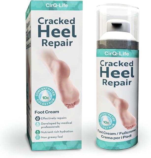 Cracked Heel Repair Cream With 10x Concentrated Colostrum Extract. Developed by Medical Experts in Diabetes. Essential for Dry Feet and Cracked Heels. Fast Absorbing & Non Greasy.