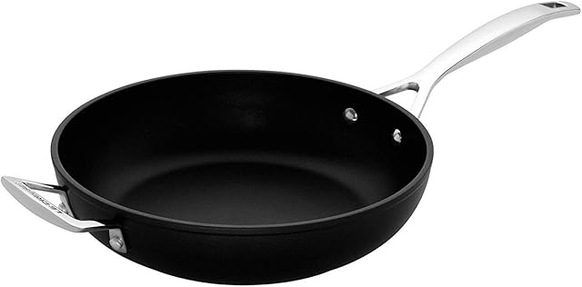 Le Creuset Toughened Non-Stick Deep Frying Pan, Black, 30cm