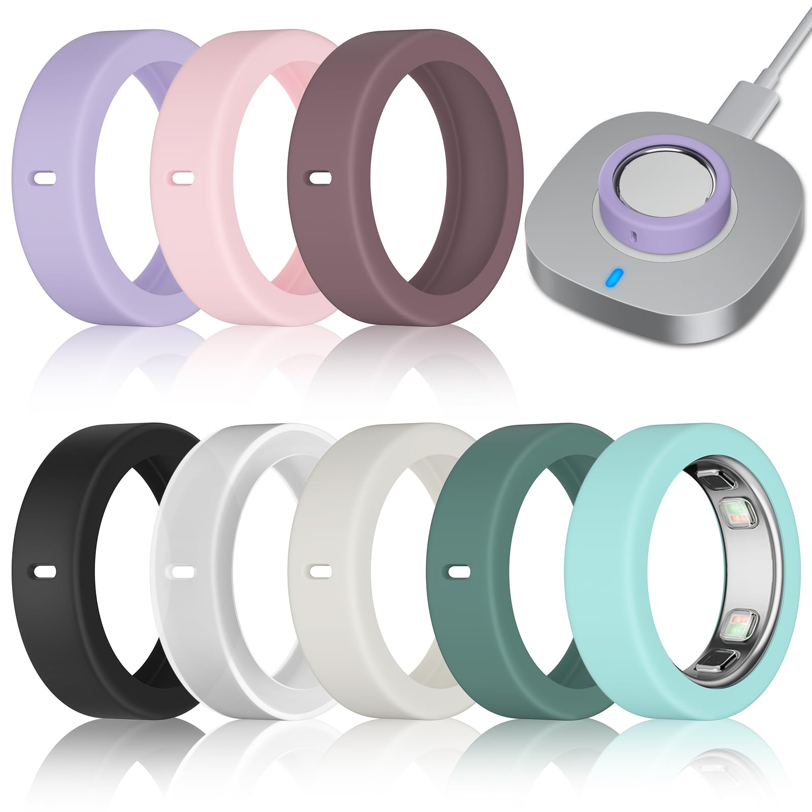 Photo 1 of 8 Pack Ultra-Thin Cover Compatible with Oura Ring Gen 5