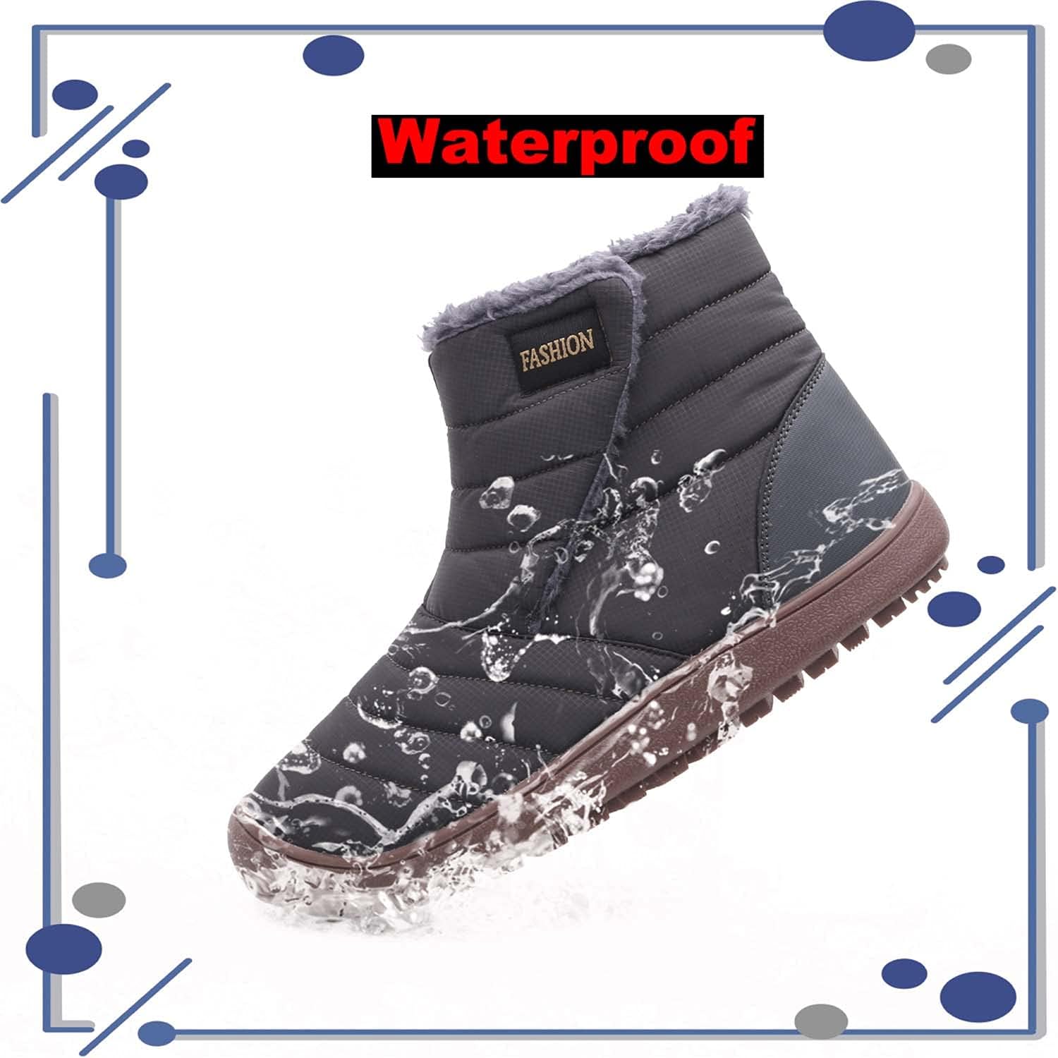 Stivali Da Neve Unisex Antiscivolo - Impermeabili, Imbottiti E Caldi Per Trekking Invernale, Taglie 36-46
