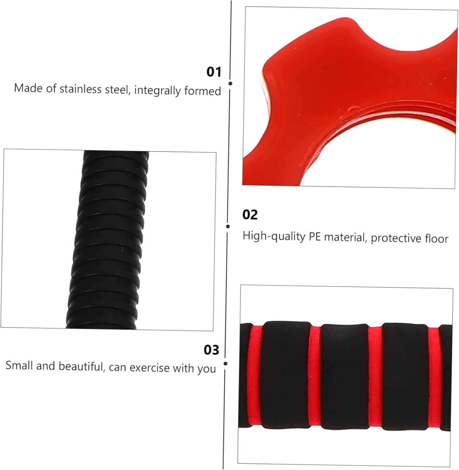 GALPADA 1set Dumbbell Barbell Grip Rod Weightlifting Equipment Non- Handles for Home Fitness Easy Installation and Stable Performance