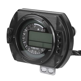 Digital Speedometer LCD Universal Motorcycle Speedometer Gauge DC12V 0-199Km/h Miles Odometer Tachometer Motorcycle Meter Installation
