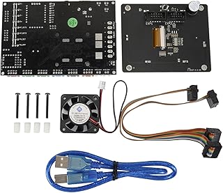 APAAZO KP5L Motherborad 3D Printer Part 32 Bits Silent TMC2225 Drive Motherboard 3.5'' LCD Touch Screen Control Board (Color : KP5L Borad Set)