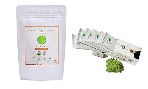 Matcha Kari 6 unidades de palitos de matcha + 3.53 oz de té Hojicha tostado