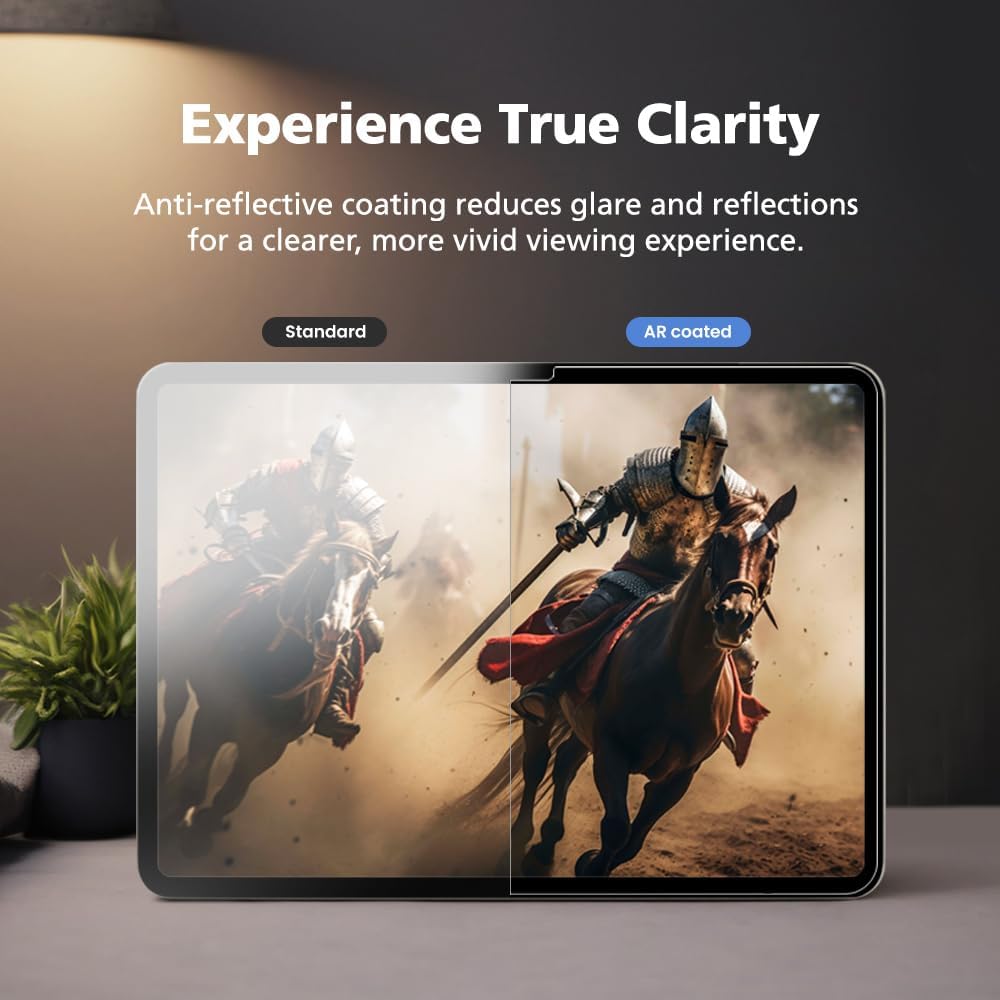 [2 Pack AR Screen Protector for Samsung Galaxy Tab S7 FE/S9 FE Plus 12.4 inch [Anti-Reflection & Ultra HD Clear][Not Glass] Fingerprint-Resistant High Sensitivity, Easy Installation