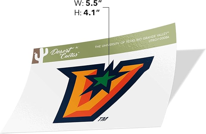 Amazon Com The University Of Texas Rio Grande Valley Utrgv Vaqueros Vinyl Decal Laptop Water Bottle Car Scrapbook Sticker 0008a Kitchen Dining