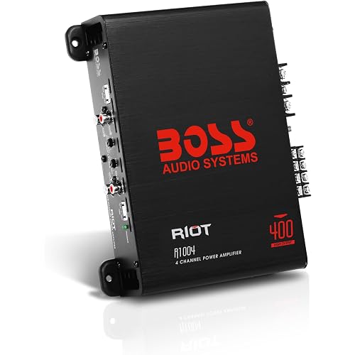 BOSS Audio Systems R1004 Riot 400 Watt 4 Channel Class A/B Car Amplifier