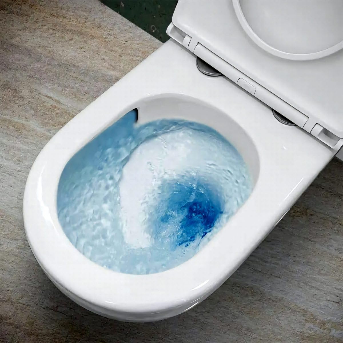 Sanitari a terra filomuro RIMLESS scarico traslato VORTICE bidet e vaso WC in ceramica con coprivaso softclose Domus VORTEX