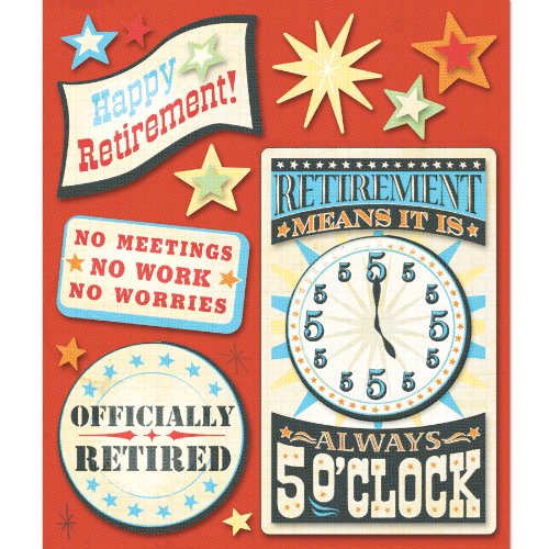 K&Company Retirement Sticker Medley