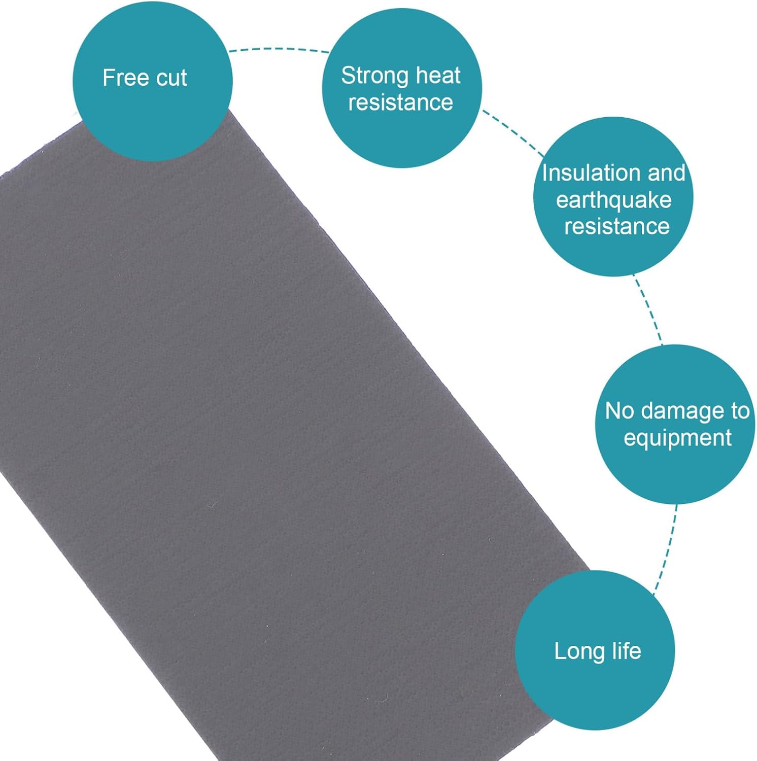 ARTIBETTER Silicone Thermal Pad for Heat Conduction Replacement Mat for CPU Gpu Ssd Easy to Install Computer Accessory for Enthusiasts and Efficient Cooling