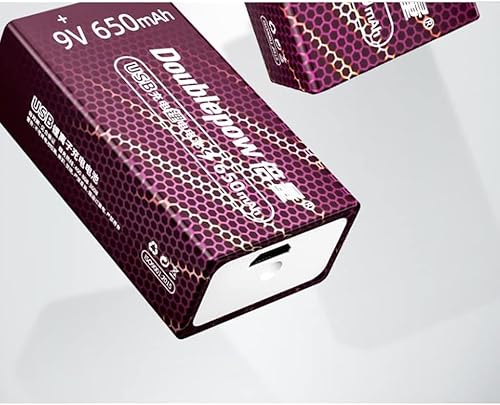 Miniatura 4 de MNB Batería recargable de 9 V, batería de litio 6F22, pistola de temperatura corporal, cubeta, micrófono, multímetro, guitarra USB de nueve voltios,