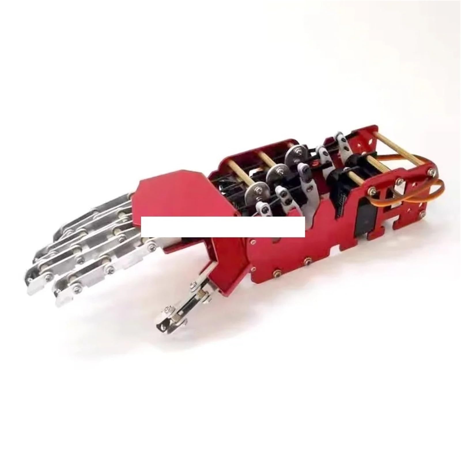 5 DOF Mini metalowy robot ręczny niezależny palec bioniczny mechaniczny palec humanoidalny robot chwytak niezmontowany zestaw zabawek DIY(Blue left hand)