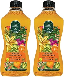 Eyüp Sabri Tuncer Bodrum Mandalinası Doğal Zeytinyağlı Sıvı Sabun 1500 ML x 2