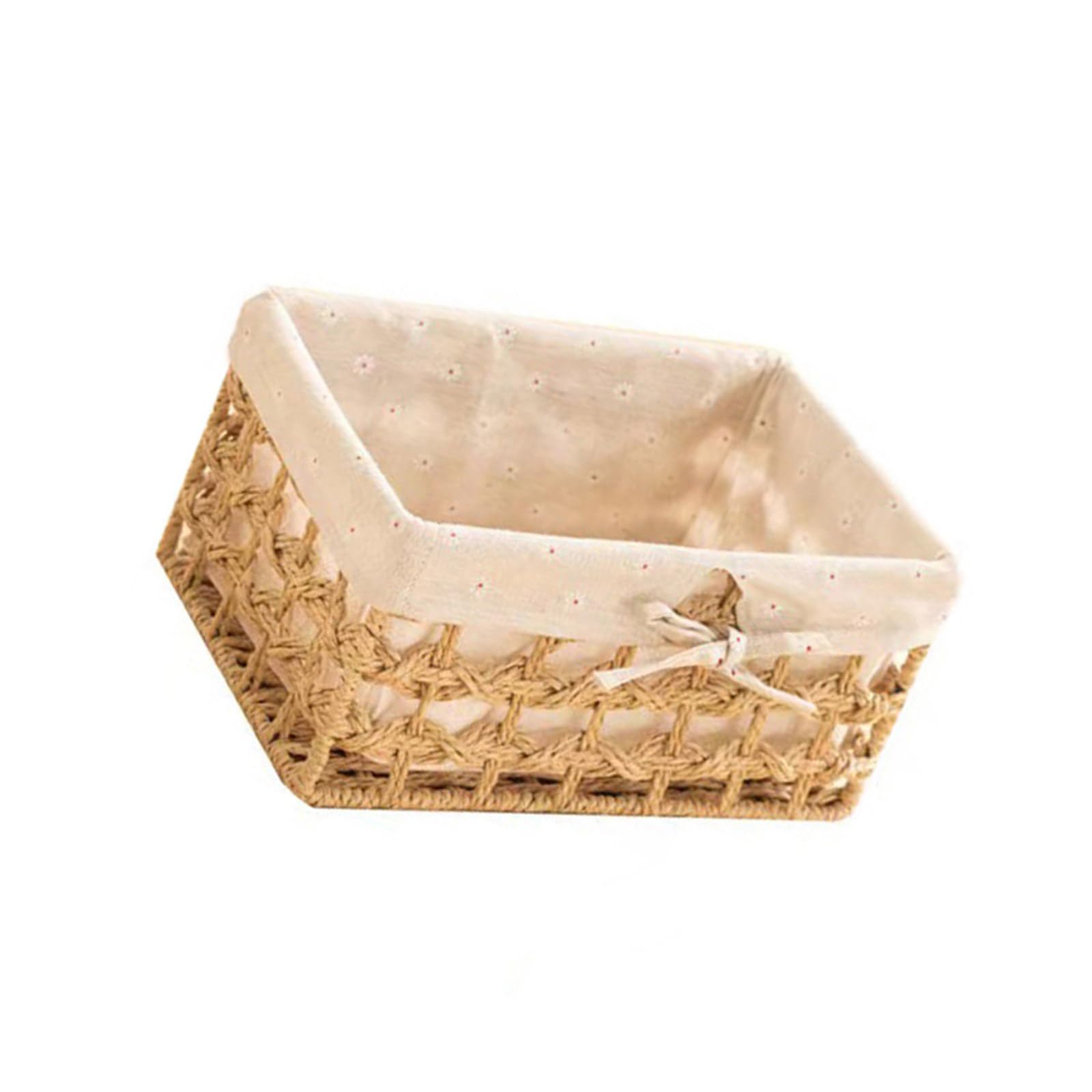 Stylish Paper Rope Woven Storage Basket Large Capacity Organizers for Organizing Daily Use Items Home or Household Storage Solution