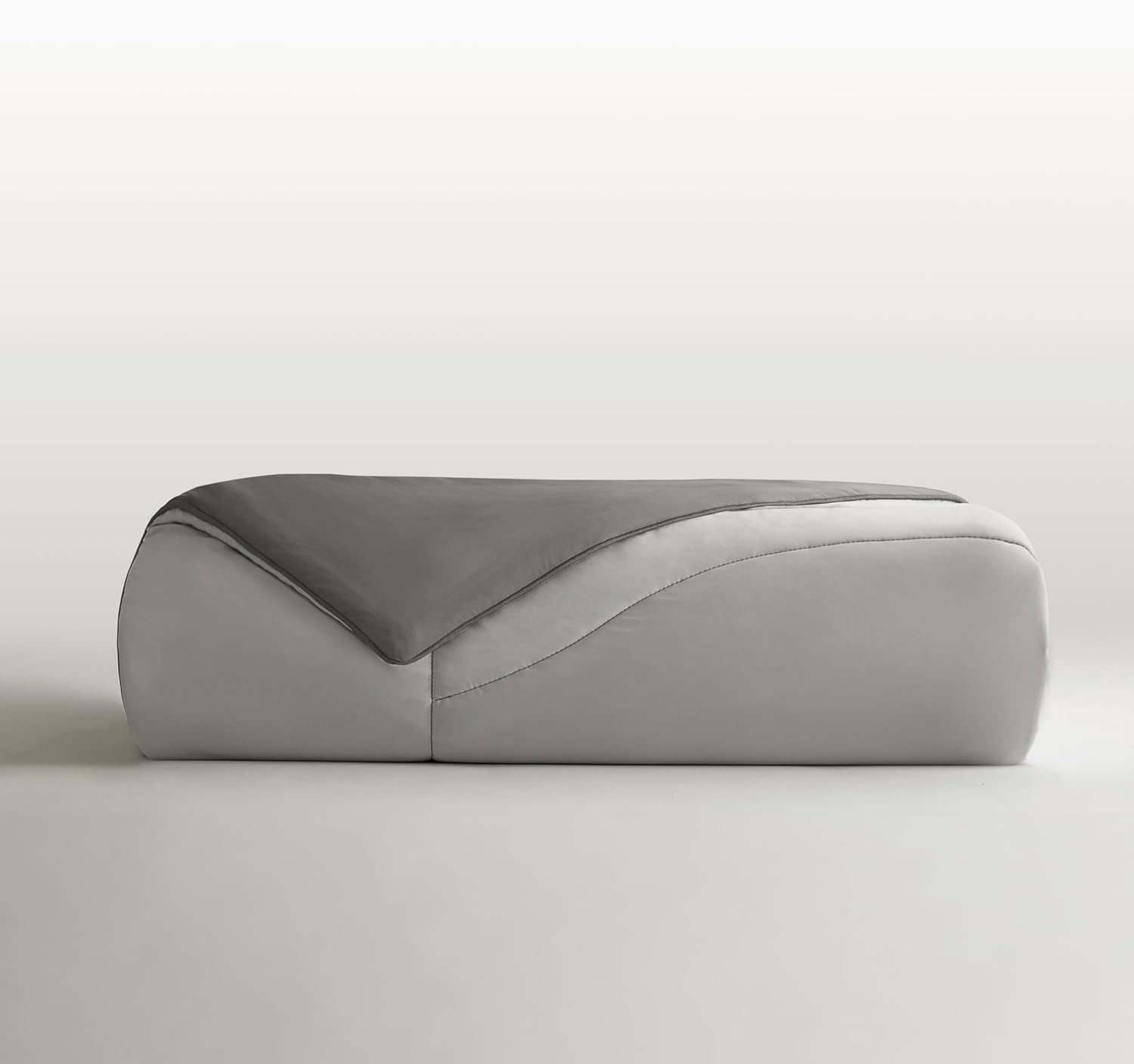 Harbor House Cooling Reversible Tencel Comforter Blanket – Full/Queen Size, Cool-Touch Nylon Blend, Moisture-Wicking & Breathable for Hot Sleepers, Gray/Charcoal, 90x94 Inches